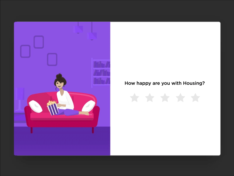 Web Feedback - Happy comment feedback girl happy housing popcorn rating star web