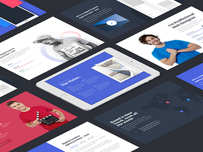 Blocker Framework. Sneak-peek #02 blockers blocks dribbble framework hero promo theme ui ui kit