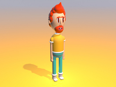 Gingo 3d character cinema 4d ginger guy