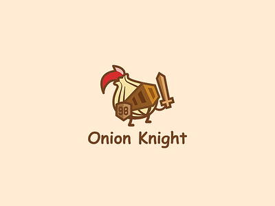 Onion Knight's new logo affinity designer logo onion knight