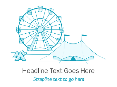 Festival Illustration ferris wheel festival illustration tent vector