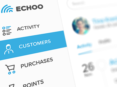 CRM Sidebar crm dashboard echo echoo menu sidebar