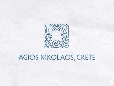 Agios Nikolaos brand id branding crete greece logo logo design luxury tourism