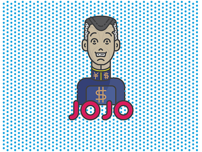 Nijimura (JOJO) adobe anime character graphicdesign illustrator jojo manga minimal simple toon