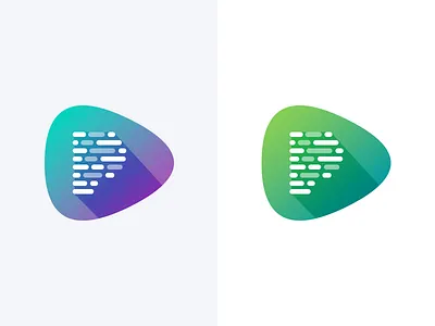 Branding alphabet app icon branding concept icon letter logo minimal p