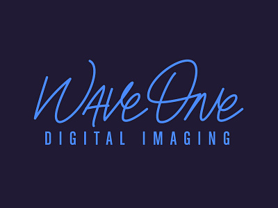 WaveOne Logo Final hand lettering handwriting logotype script typography