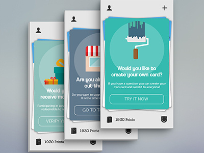 Toluna Mobile App action ask button cards illustration mobile respondent survey toluna