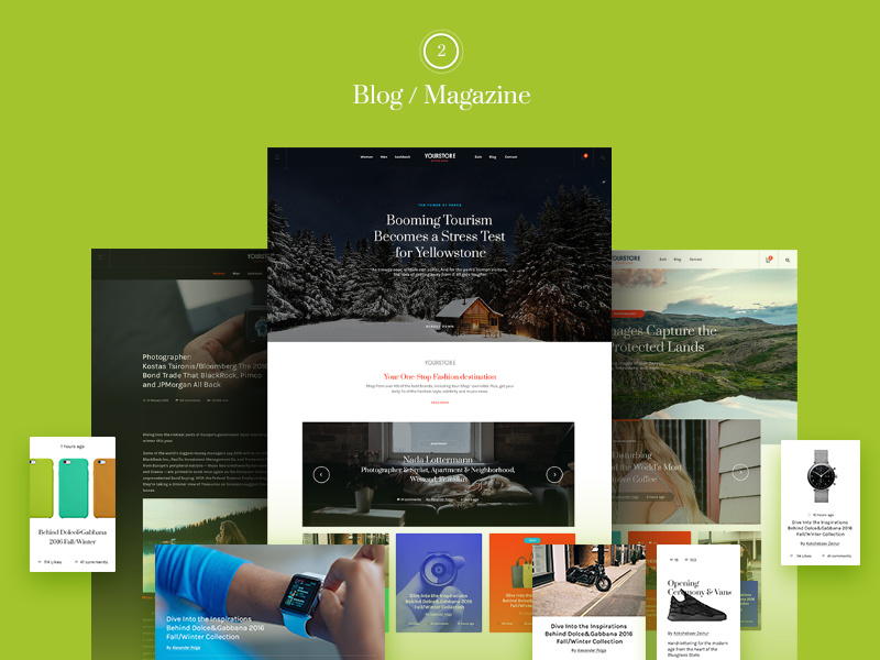 Multicolor UI Kit - Blog/Magazine by Maksat Amirzhanuly on Dribbble