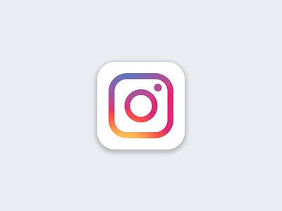 [reverse] Instagram icon colors icon instagram rainbow vector