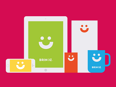 Brindz Happy Family corporate d identity logo smile