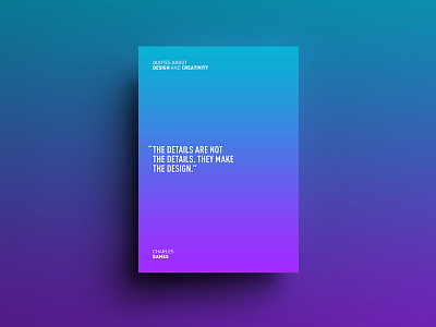 Design and Creativity Quotes colors design gradient minimal poster posters quotes shades visual web