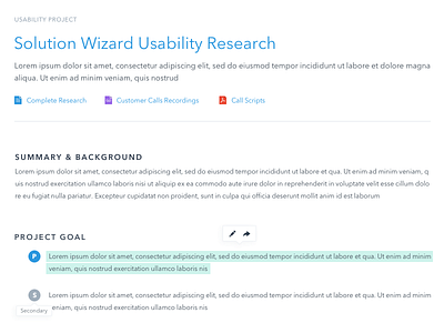 UX Research Project Summary Introduction clean icons product design text tooltip typography ui ux ux research visual design web web app