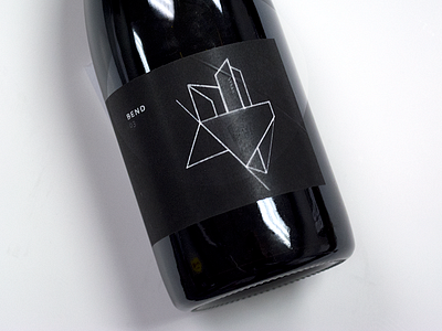 Burke Winery alcohol bend black bottle fold geometric line line work package packaging series wine