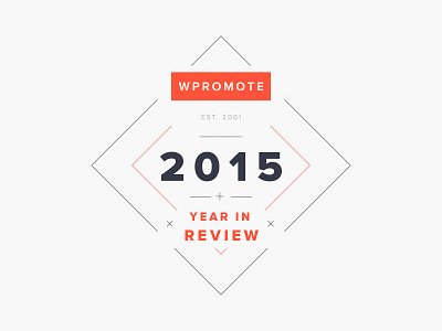 Year In Review 2015 clean line logo minimal year