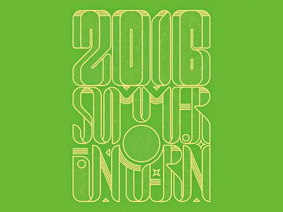 Summer Intern Tee lines retro t shirt