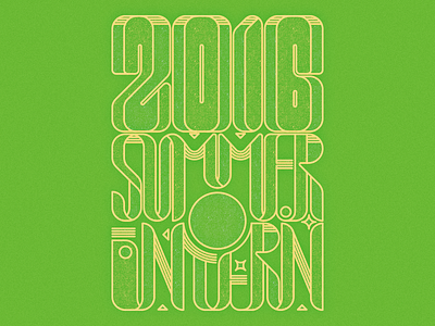 Summer Intern Tee lines retro t shirt