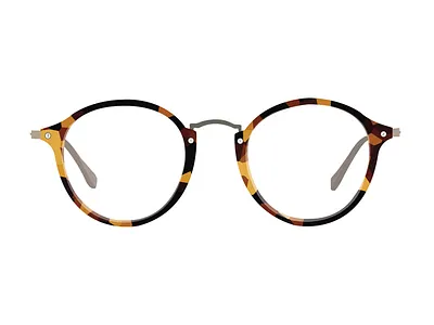 Thin Tortoise Shell Glasses design flat glasses illustration illustrator simple