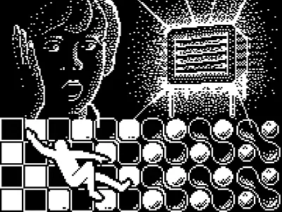 Pixel Art art black contrast game old pixel retro video white