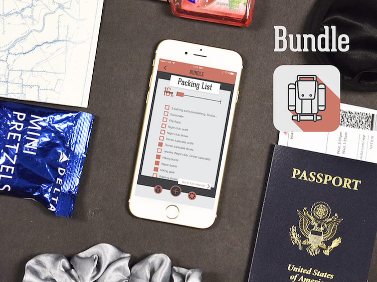 Bundle: The App that Packs by Sydney Ling on Dribbble