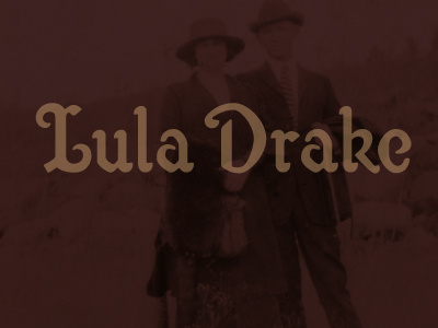 Lula Drake custom logotype 1920s 1920s typography columbia custom letters custom logotype logotype lula drake riggs partners south carolina type design typography vintage type