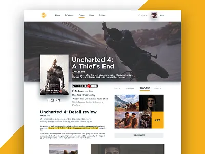 Game Profile concept design flat game poster profile ui ux web