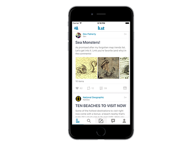 li.st design app design branding design ios li.st social