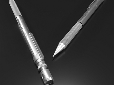 Staedtler Drafting Pencil 3d 3dsmax corona design model pencil product render studio setup