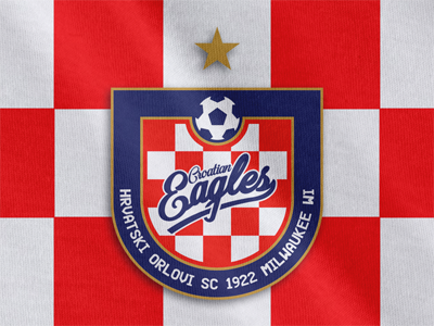 Croatian Eagles SC Milwaukee crest football logo soccer