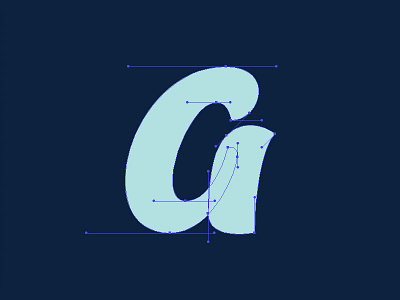 Anchors a anchor bezier beziercurves letter lettering type typography