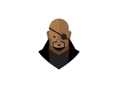 Nick Fury avengers design illustration marvel nick fury