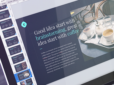 Coffee coffee design free free template keynote monthlytemplate presentation template website