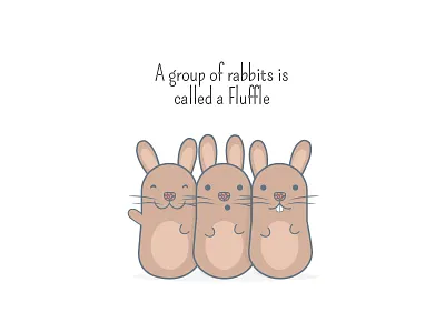 A Fluffle animal animal facts bunny cartoon cute fluffle illustration rabbit