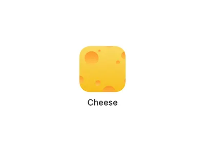 Cheese App Icon app cheese icon ios yellow