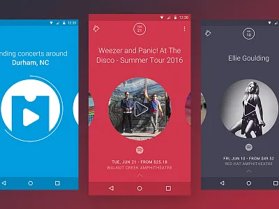 Soundcheck App for Android / Available now android app concerts event music tickets