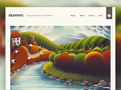 Shot #2710047 art branded7 design illustration naive portfolio prints sheep shop website