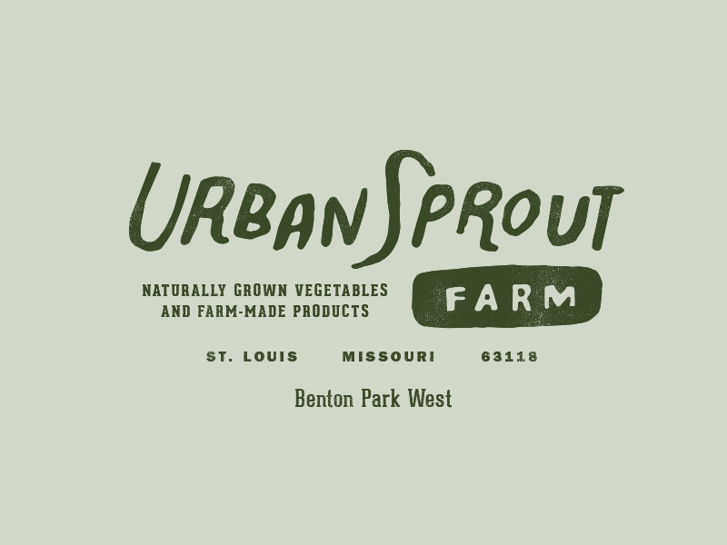 Example of Urban Sprout Farm / base identity