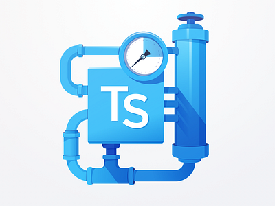 Typescript Plumbing code industrial knob machine pipes piping plumbing process system tap water waterworks