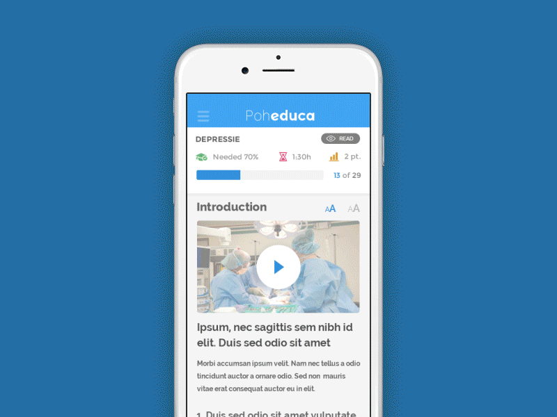 Mockup survey app animated app gif iphone mockup questionaire quizz rating survey
