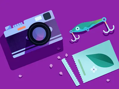 Google Goals | Hobby app camera fishing gardening google google calendar hobby illustration