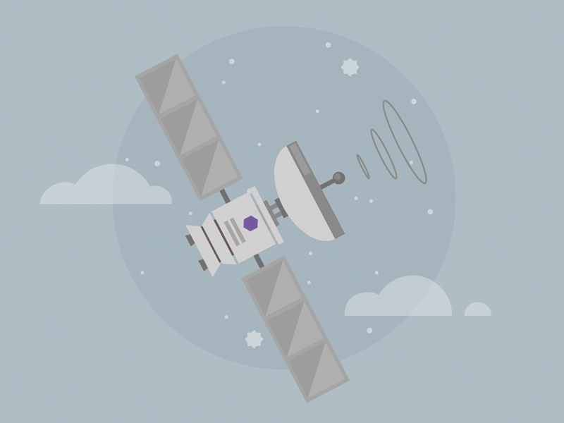 Satellite illustration satellite space vector