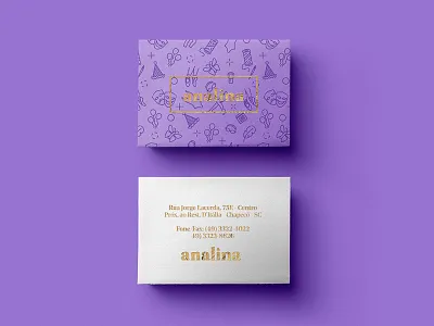 Analina Business Cards bcard bcards business cards hot foil hotfoil logo logo design pattern