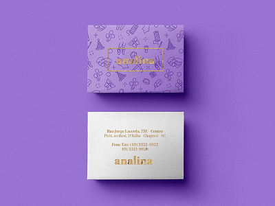 Analina Business Cards bcard bcards business cards hot foil hotfoil logo logo design pattern