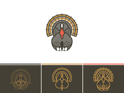 Turkey Process asset brand illustration line work process tom turkey