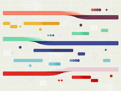 Project Length Blog Post abstract conceptual flow grid shapes timeline