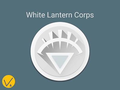 White Lantern Material Icon comics dc graphic design icon life material design superhero white lantern