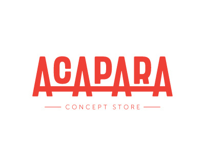 Acapara branding concept store identity logo logotype wordmark