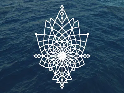 you are here drop illustration location luck mandala ocean pin symbol texture