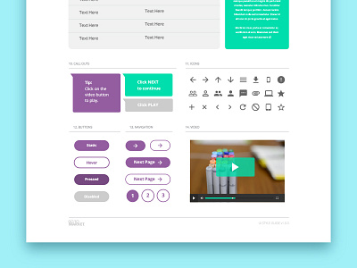 Ui StyleGuide buttons guidelines icon set interface navigation style guide ui ui elements ui guide ux video web