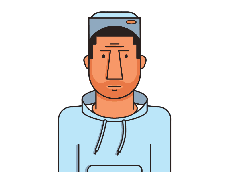 Sweater Weather 3d animated gif gif hat hoodie snapback