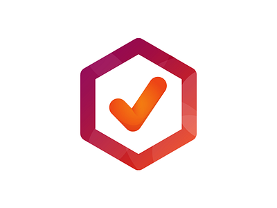 Compliance Mark complete compliance gradient icon logo mark service true